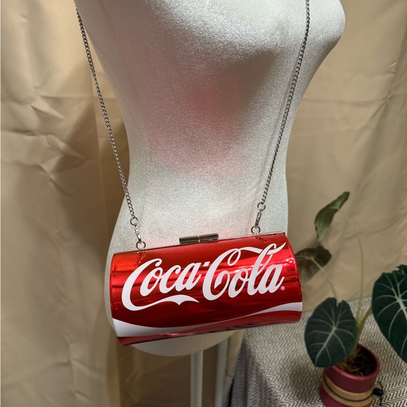 Coca-Cola Soda Can Crossbody Bag - Metallic Red Novelty Clutch - NWOT - Picture 13 of 14